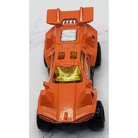 Hot Wheels 2014 Racing Orange Quicksand Car With Off-road 6 Spoke Wheels - Picture 5 of 6